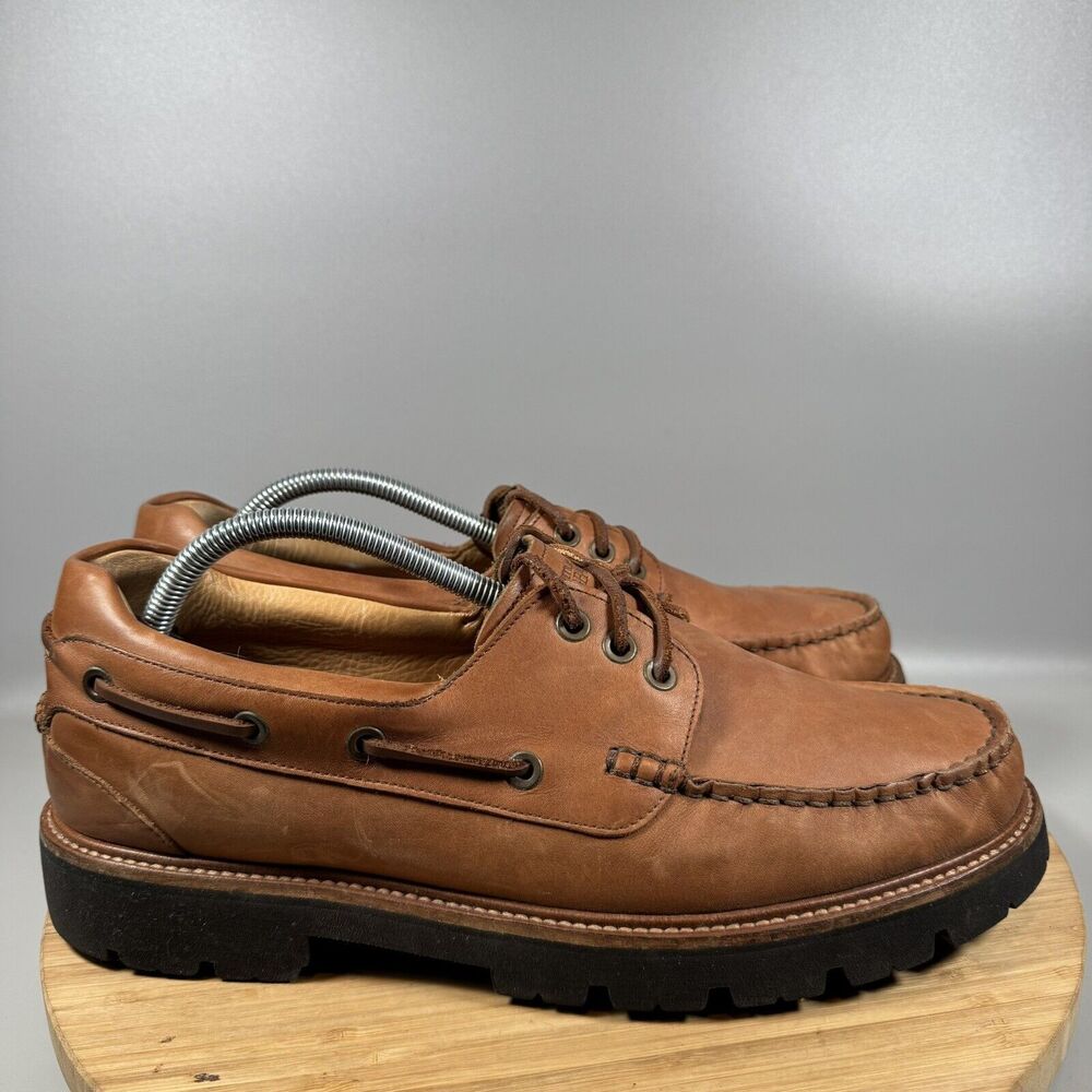 Samuel Hubbard Men's 10.5 M "Camplight" All-Season Moccasin‎ Tan Leather